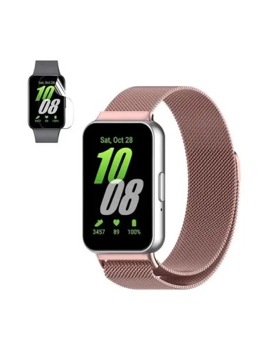 Kit Bracelete Milanese Loop Fecho Magnético + Película de Gel Full Cover