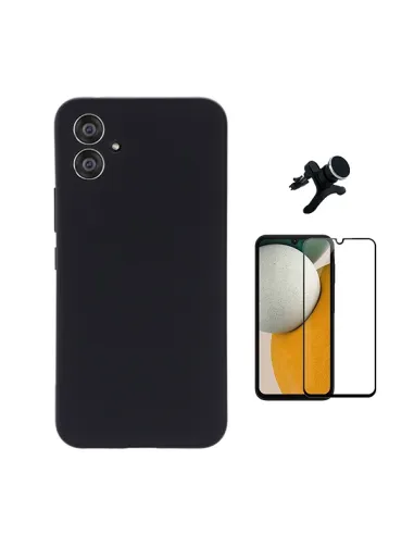 Kit Película de Vidro Temperado 5d Full Cover + Capa Silicone Líquido + Suporte Magnético