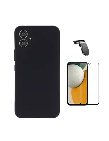 Kit Película de Vidro Temperado 5d Full Cover + Capa Silicone Líquido + Suporte Magnético