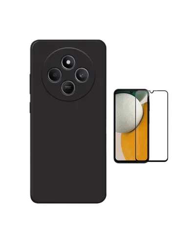 Kit Película de Vidro Temperado 5d Full Cover + Capa Silicone Líquido