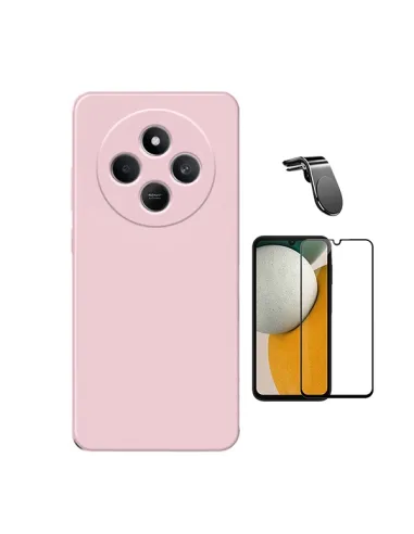 Kit Película de Vidro Temperado 5d Full Cover + Capa Silicone Líquido + Suporte Magnético