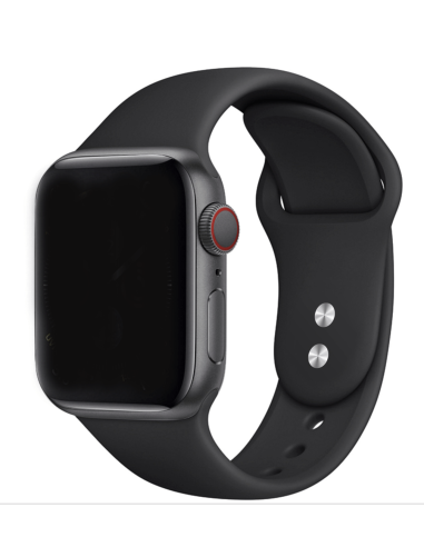 Bracelete SmoothSilicone para Apple Watch Edition Series 7 - 41mm - Preto