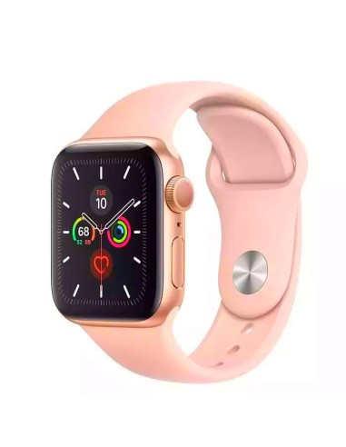 Bracelete SmoothSilicone para Apple Watch Edition Series 7 - 41mm - Rosa Salmão