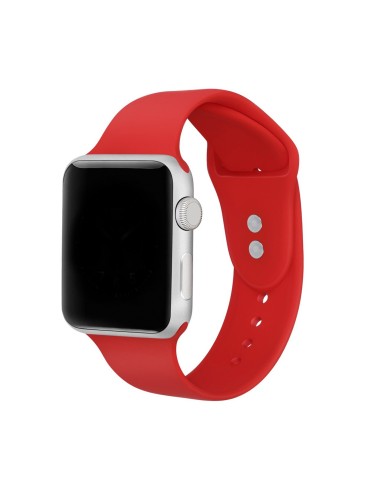 Bracelete SmoothSilicone para Apple Watch Edition Series 7 - 41mm - Vermelho