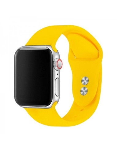 Bracelete SmoothSilicone para Apple Watch Edition Series 7 - 45mm - Amarelo