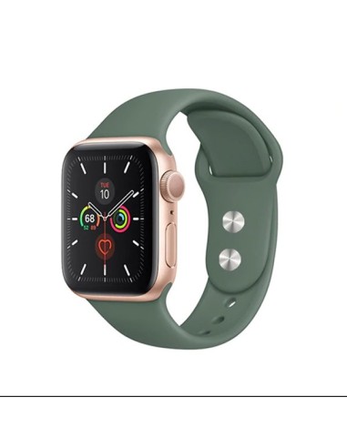 Bracelete SmoothSilicone para Apple Watch Edition Series 7 - 45mm - Verde Escuro