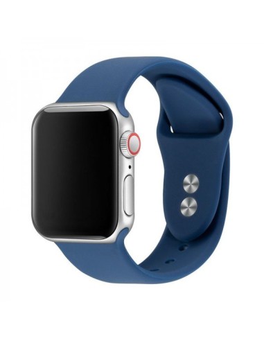 Bracelete SmoothSilicone para Apple Watch SE (2022) - 44mm - Azul Escuro
