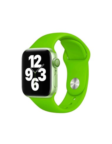 Bracelete SmoothSilicone para Apple Watch Series 6 - 44mm - Verde Alface