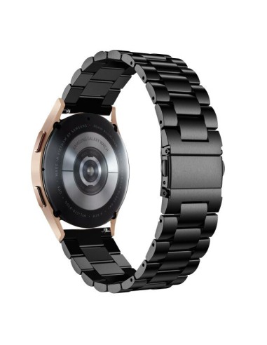 Bracelete Aço Stainless Lux + Ferramenta para Samsung Galaxy Watch4 Bluethtooth 4G - 40mm - Preto