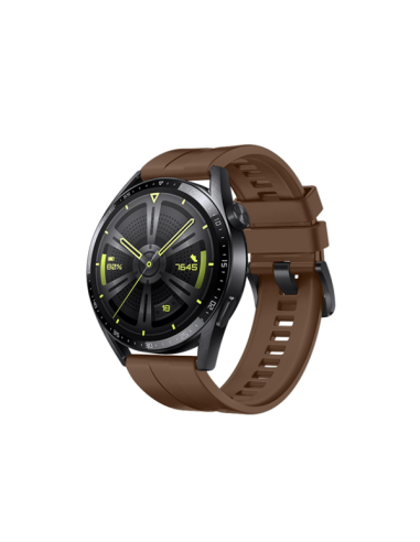 Bracelete SmoothSilicone para Huawei Watch 3 Elite - Castanho