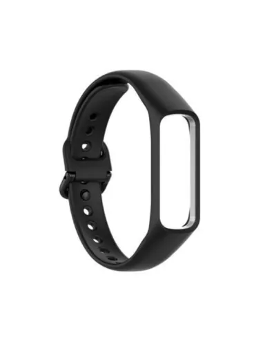 Bracelete SmoothSilicone para Samsung Galaxy Fit 2 SM-R220 - Preto