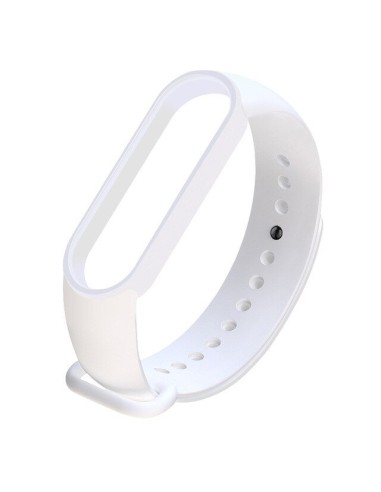 Bracelete SmoothSilicone para Xiaomi Mi Band 5 - Branco