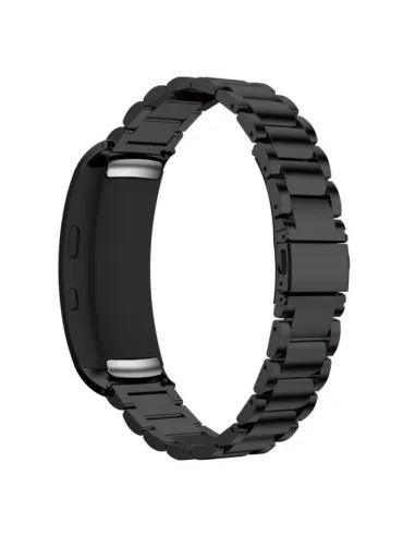 Bracelete Aço Stainless Lux para Samsung Gear Fit2 ((R360)) - Preto