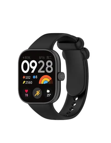 Bracelete SmoothSilicone  para Xiaomi Redmi Watch 4 - Preto