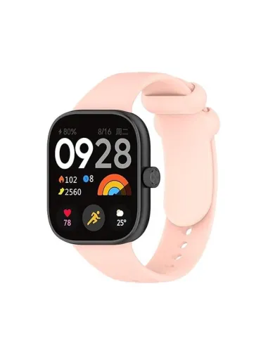 Bracelete SmoothSilicone  para Xiaomi Redmi Watch 4 - Rosa