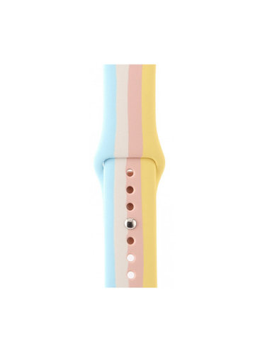 Bracelete SmoothSilicone Rainbow para Apple Watch Edition Series 7 - 41mm