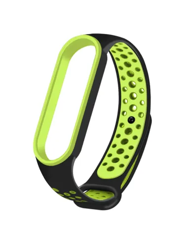 Bracelete SportyStyle para AmazFit Band 5 - Preto / Verde