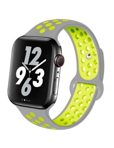 Bracelete SportyStyle para Apple Watch Edition Series 7 - 41mm - Cinza / Verde