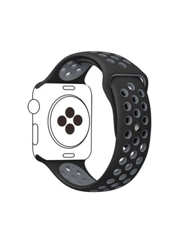 Bracelete SportyStyle para Apple Watch Edition Series 7 - 41mm - Preto / Cinza