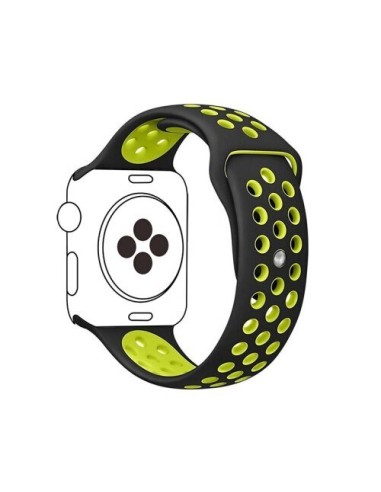 Bracelete SportyStyle para Apple Watch Edition Series 7 - 41mm - Preto / Verde