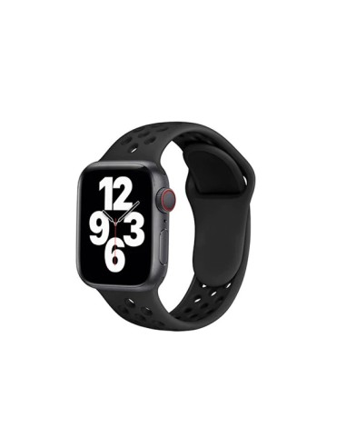 Bracelete SportyStyle para Apple Watch Series 8 Aluminum - 45mm - Preto / Preto