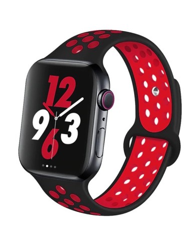 Bracelete SportyStyle para Apple Watch Ultra 2 - Preto / Vermelho