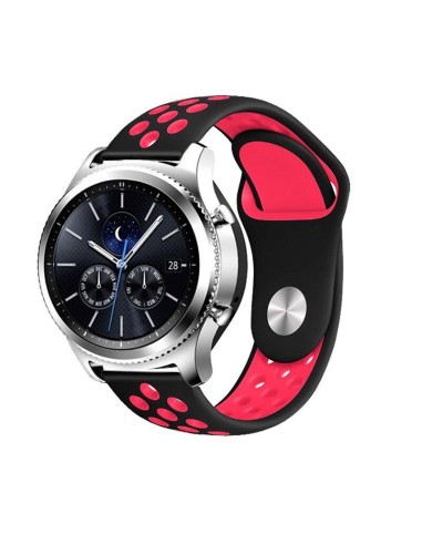 Bracelete SportyStyle para Huawei Watch 3 Pro - Preto / Vermelho