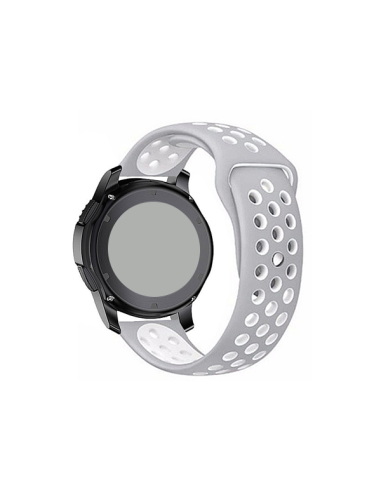 Bracelete SportyStyle para Huawei Watch 4 Pro - Cinza / Branco