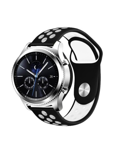 Bracelete SportyStyle para Huawei Watch Fit Elegant Edition - Preto / Branco