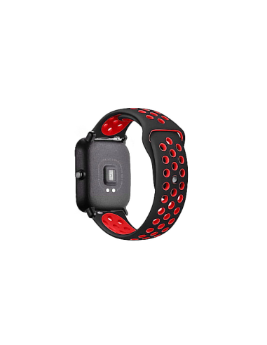 Bracelete SportyStyle para onePlus Nord Watch - Preto / Vermelho