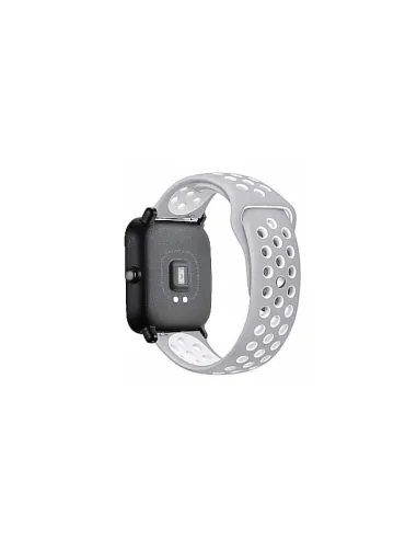 Bracelete SportyStyle para OnePlus Nord Watch - Cinza / Branco