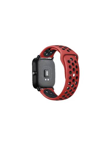 Bracelete SportyStyle para OnePlus Nord Watch - Vermelho / Preto