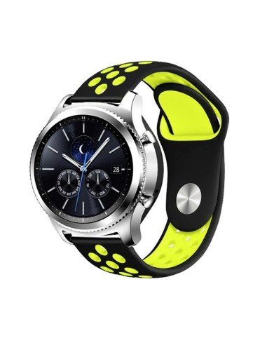 Bracelete SportyStyle para Samsung Galaxy Watch Bluetooth 42mm - Preto / Verde