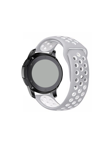 Bracelete SportyStyle para Samsung Galaxy Watch6 Classic - 47mm - Cinza / Branco