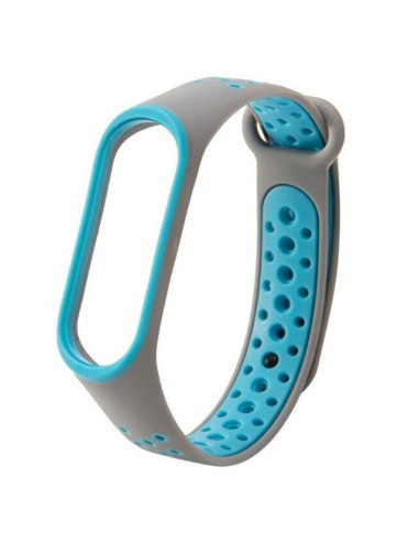 Bracelete SportyStyle para Xiaomi Mi Band 3 - Cinza / Azul