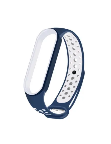 Bracelete SportyStyle para Xiaomi Mi Band 3 - Azul / Branco