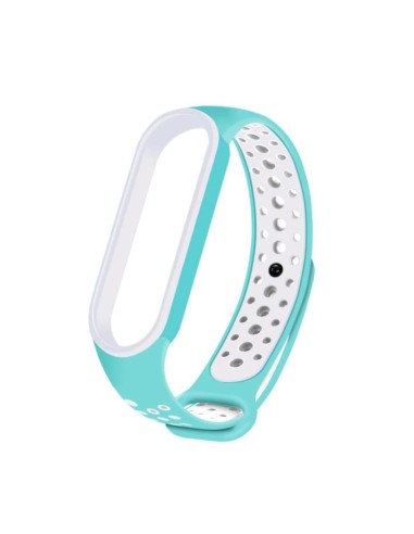 Bracelete SportyStyle para Xiaomi Mi Band 6 / Mi Smart Band 6 - Verde / Branco