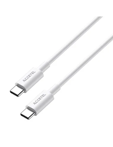 Cabo de Carga Type C - Type C 100W 5Ah Accetel para Apple iPhone 15 - Branco