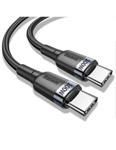 Cabo MAGNÉTICO Fast Charge 4.0 100W (480Mb) 20V/5A USB-C TO USB-C BASEUS 150cm para Lenovo