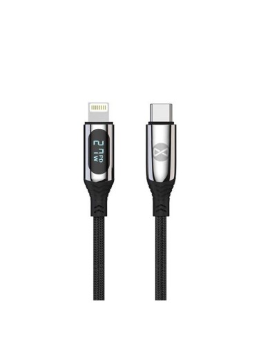 Cabo Nylon FastCharge 27W 1m LCD USB-C - ios Forever Preto
