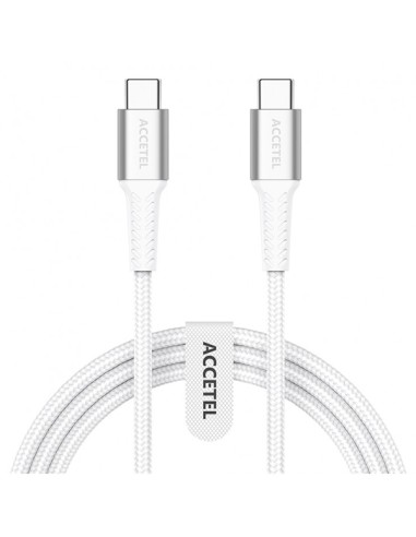 Cabo Nylon Flex de Carga Rápida Type C - Type C 60W 3.0A 1m ACCETEL com Tecnologia PD para Apple iMac (Retina 4K, 21,5 polegadas