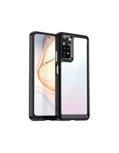 Capa AluminArmor Airbag Protection para Xiaomi Redmi Note 11 - Transparente/Preto