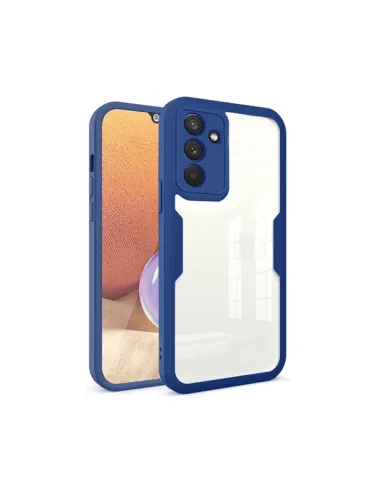 Capa Anti-Crash 360 Protection á Prova de Choque Frente e Verso para Samsung Galaxy A04s - Azul Escuro