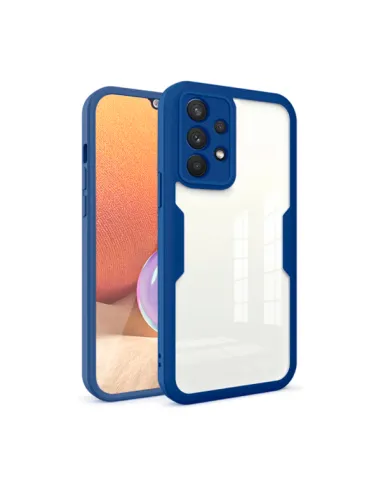 Capa Anti-Crash 360 Protection á Prova de Choque Frente e Verso para Samsung Galaxy A72 - Azul Escuro