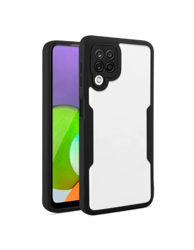 Capa Anti-Crash 360 Protection á Prova de Choque Frente e Verso para Samsung Galaxy M22 - Preto