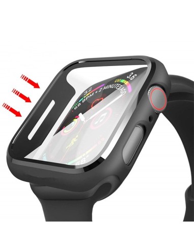 Capa Anti-Impacto para Apple Watch SE (2022) 40mm - Transperente/Preto
