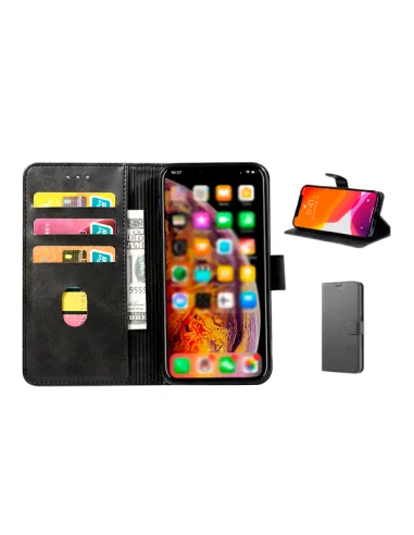 Capa MagneticFlipWallet Com Aba para Samsung Galaxy A23 - Preto