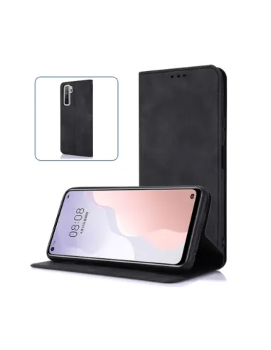 Capa MagneticFlipWallet para Huawei Nova 9 SE - Preto