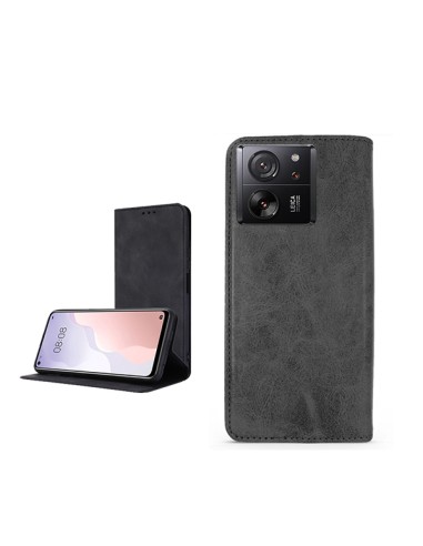 Capa MagneticFlipWallet Phonecare para Xiaomi 13T Pro - Preto