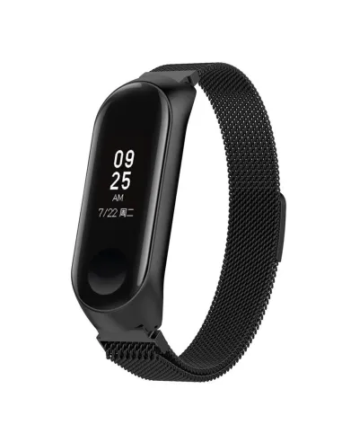 Bracelete Milanese Loop Fecho Magnético para AmazFit Band 5 - Preto